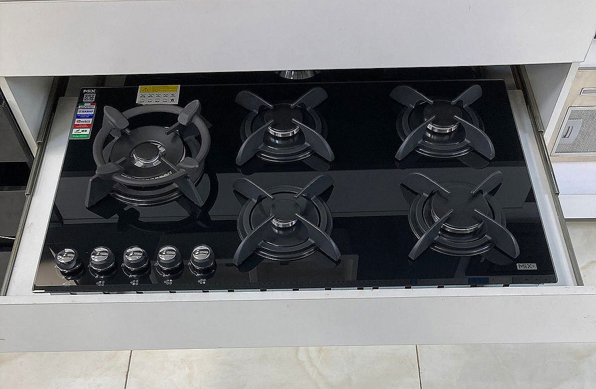 گاز ميکس CG8506 پنج شعله شيشه کنار
